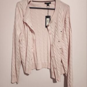 Tommy Hilfigre Pink Cardigan Women's Size XXL